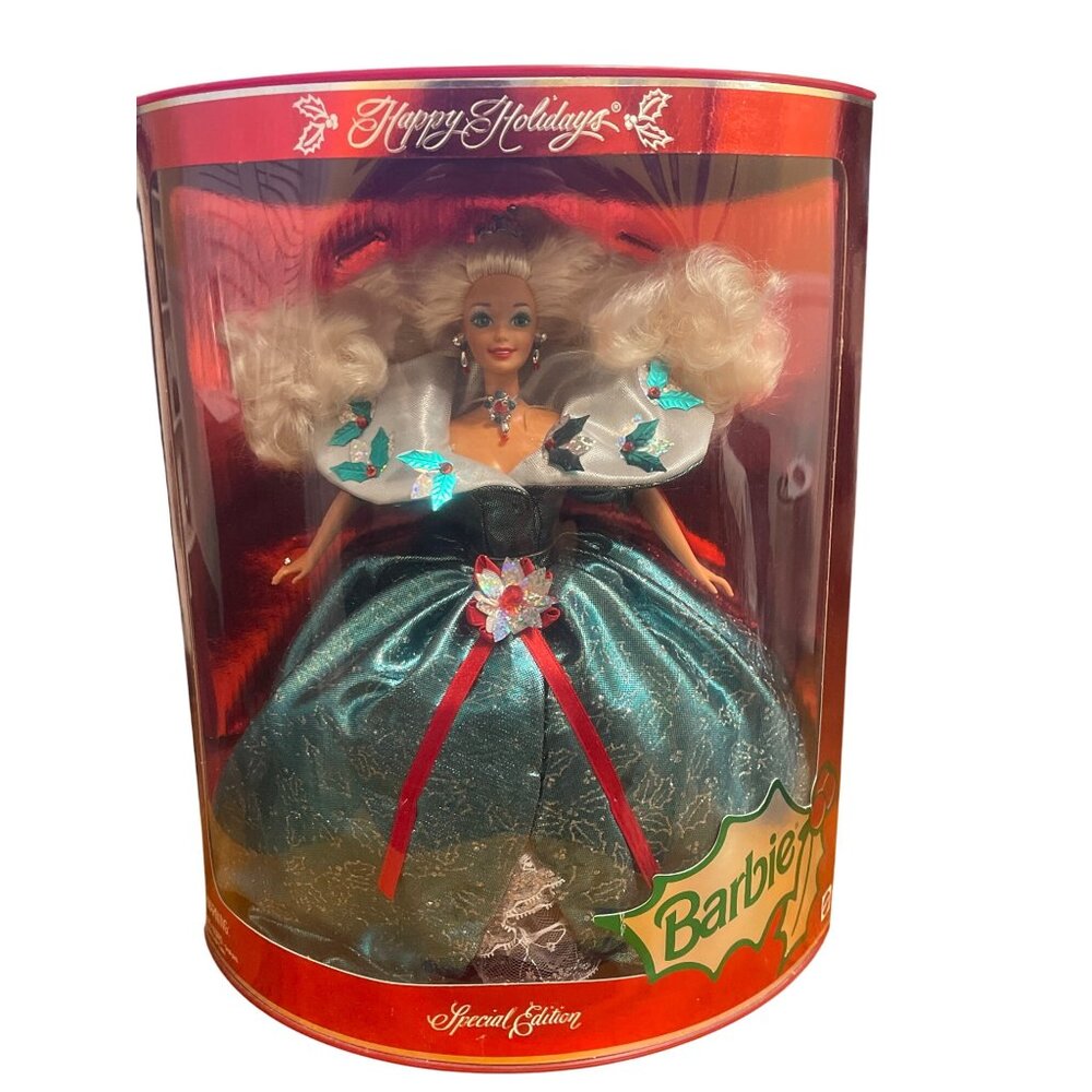 Vintage 1995 Happy Holidays Special Edition Barbie Doll Original Box Estate NEW